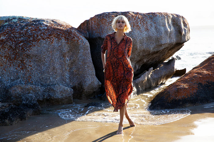 Daisy Dress-Salina/Cotton - Topaz