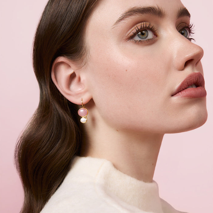 Cubism Earring - Guava