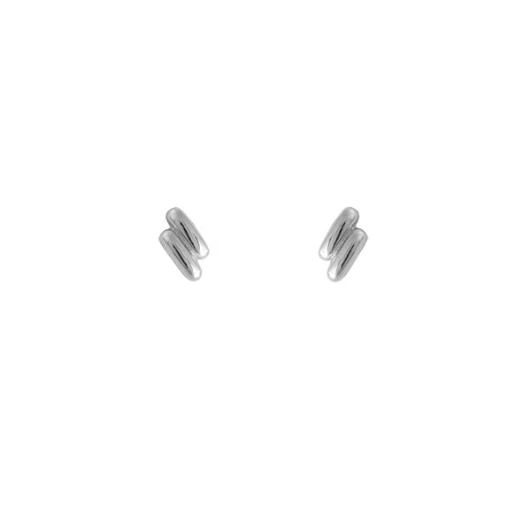 Leni Stud Earrings - Silver