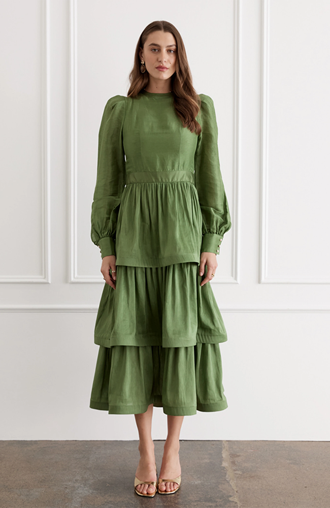 Faye Midi Dress - Imperial