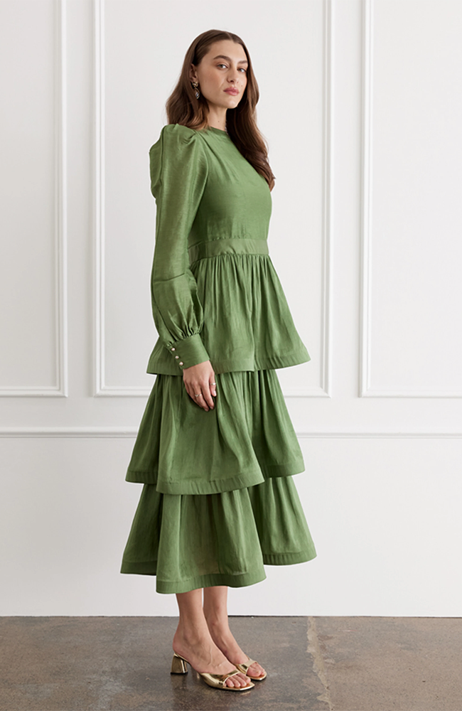 Faye Midi Dress - Imperial