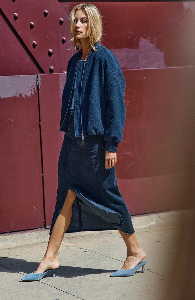 Mella Corduroy Skirt - Phantom