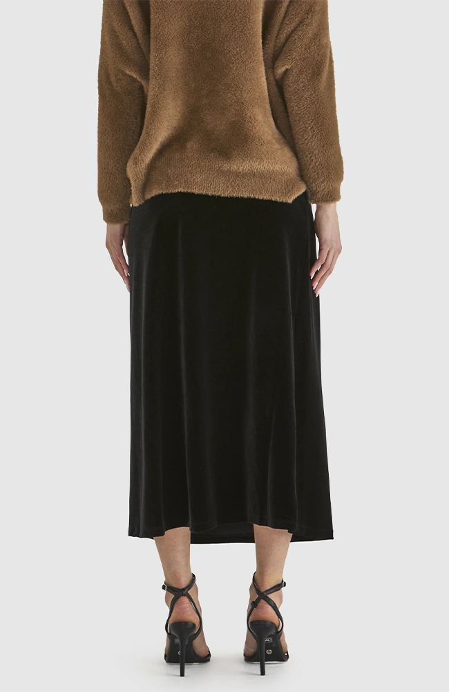 Mustang Sally Velvet Skirt - Black