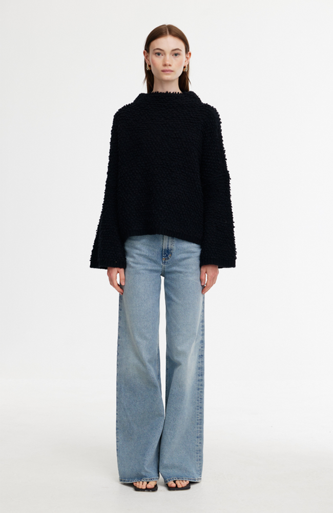 Abby Boucle Sweater - Black
