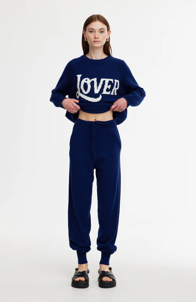 Eliza Knit Pant - Indigo