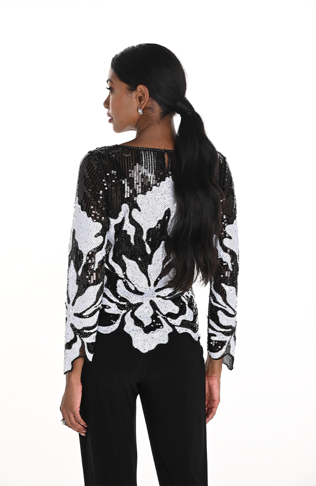 Knit Top - Black/White