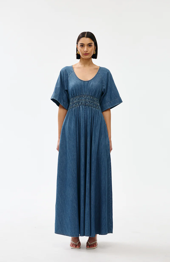 Poet Dress  - Denim