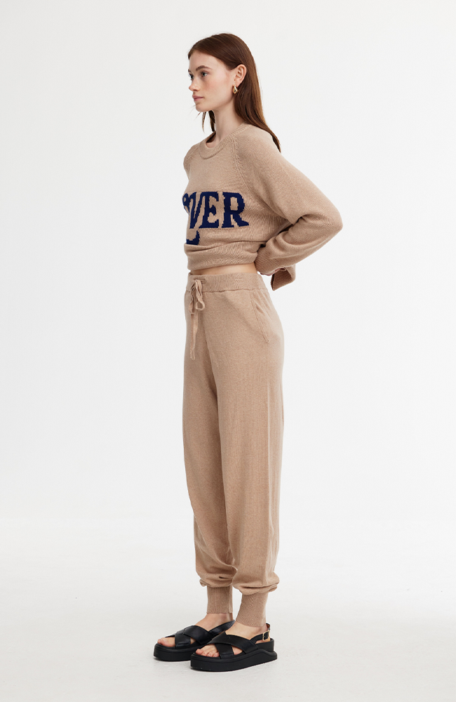 Eliza Knit Pant - Stone