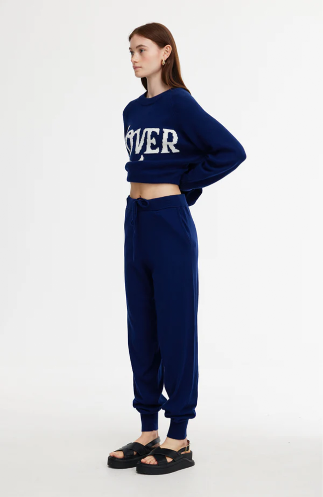 Eliza Knit Pant - Indigo