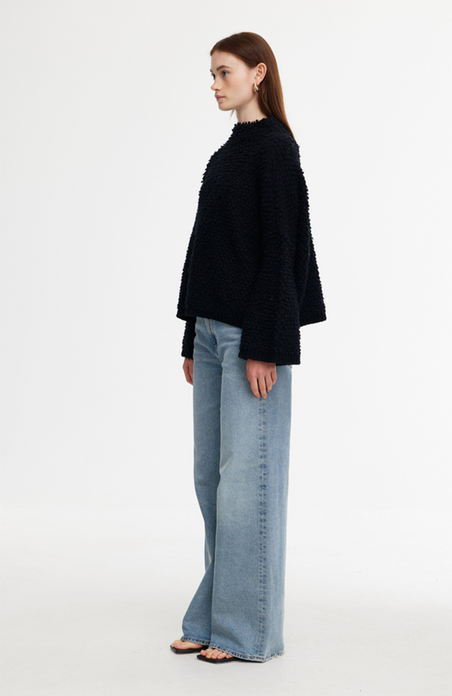 Abby Boucle Sweater - Black