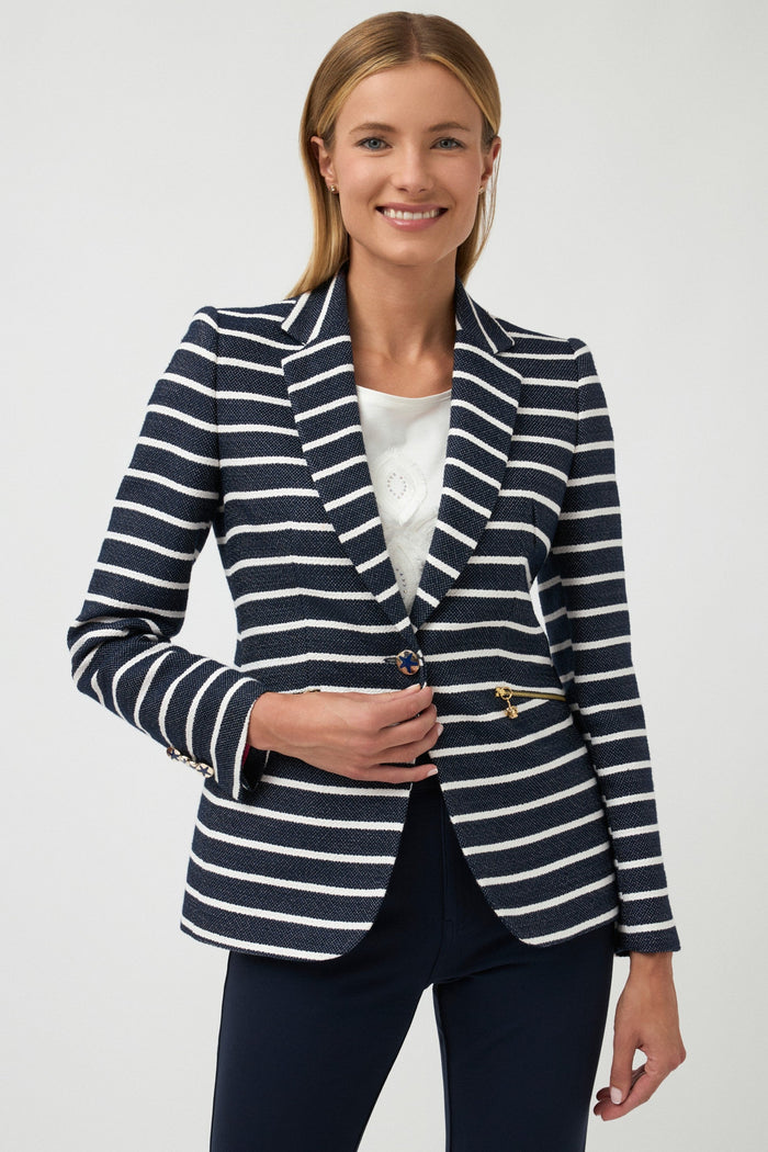 Casares Jacket - Navy Stripe