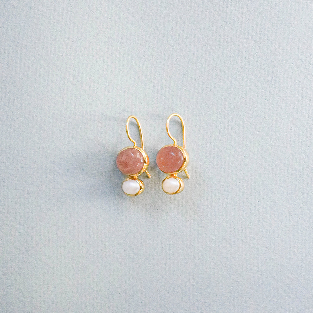 Cubism Earring - Guava
