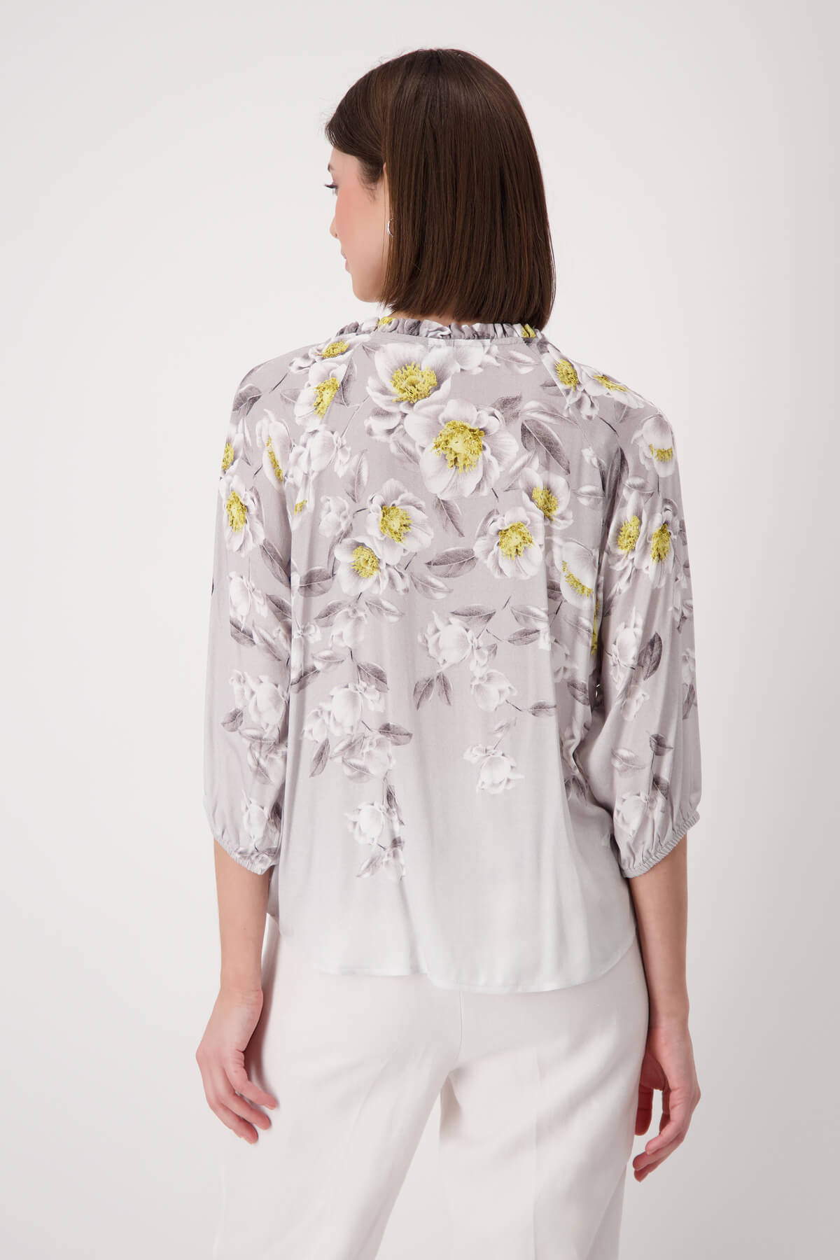 Toskana Flower Blouse - Taupe
