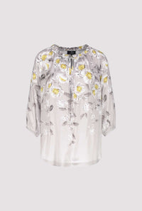 Toskana Flower Blouse - Taupe