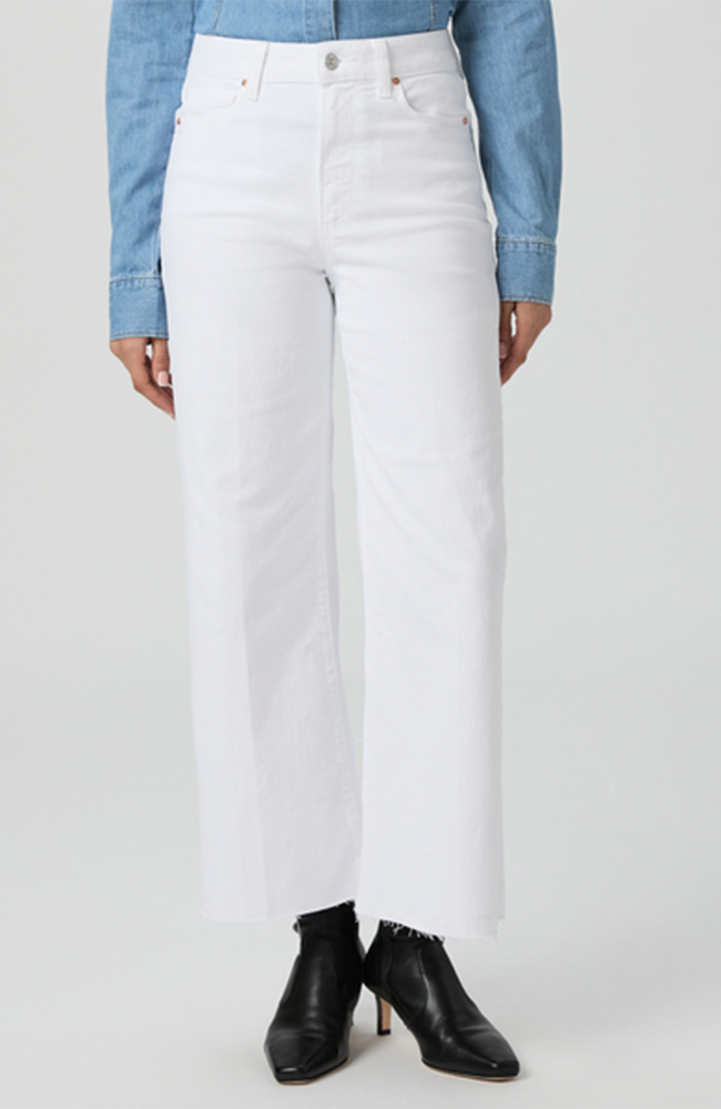 Anessa Raw Hem Jean - Crisp White