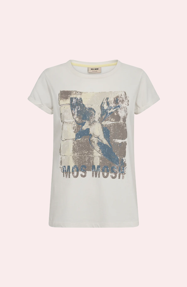 Flori O-SS Tee - White