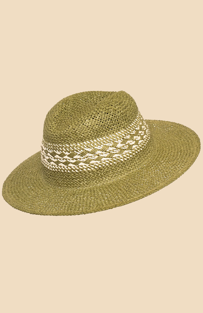 Amara Hat - Forest with Cream Weave