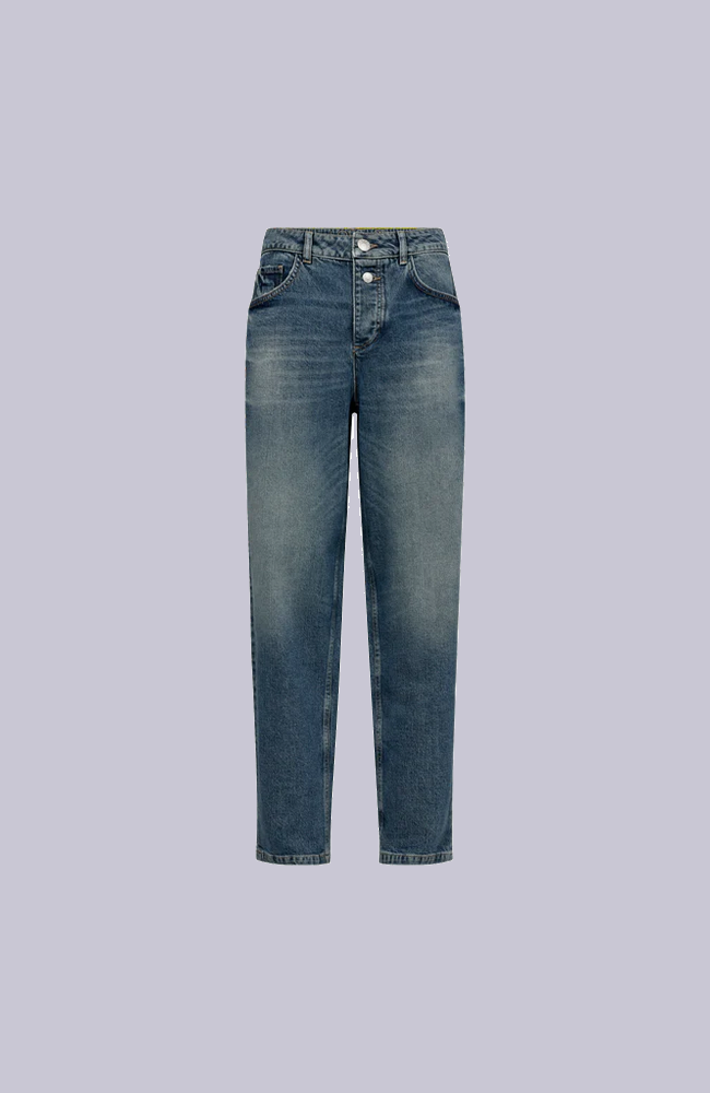 Adeline Cut Jeans - Mid Blue