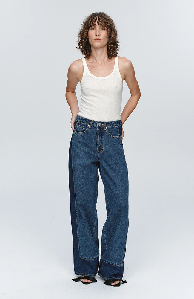 Border Jean - Washed Indigo