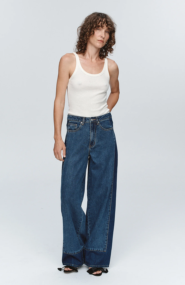 Border Jean - Washed Indigo