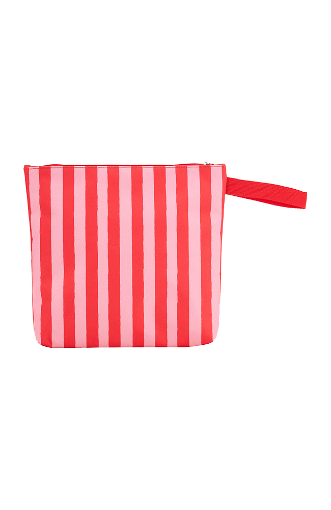 Beach Pouch - Red Stripe