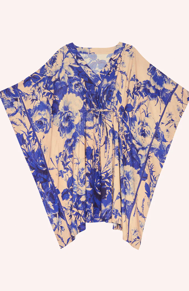 Beach Wrap Around - China Blue Blooms