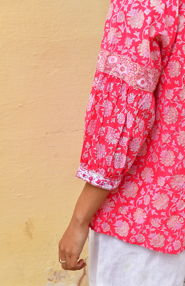 Cameilia Blouse - Cherry