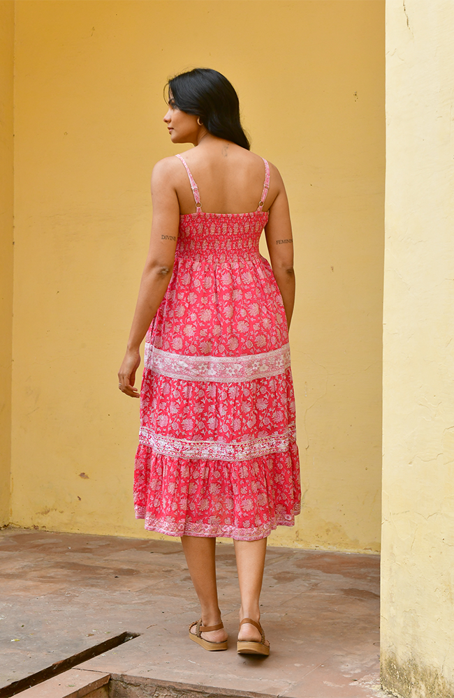 Cameilia Dress - Cherry