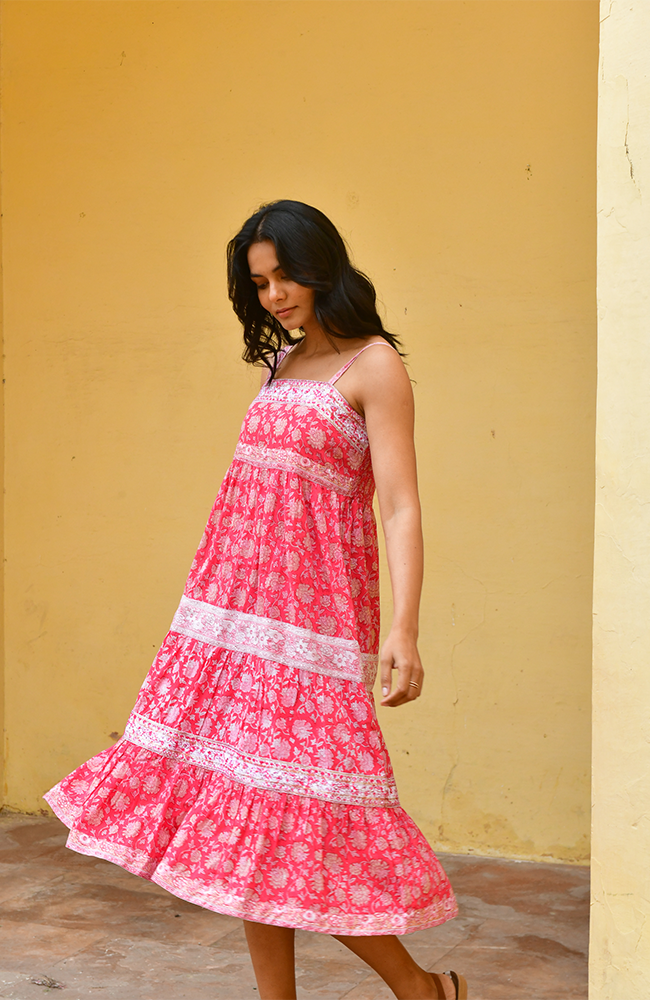 Cameilia Dress - Cherry