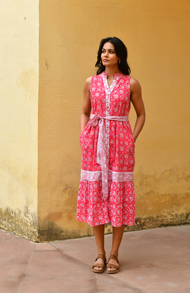 Cameilia Sundress - Cherry