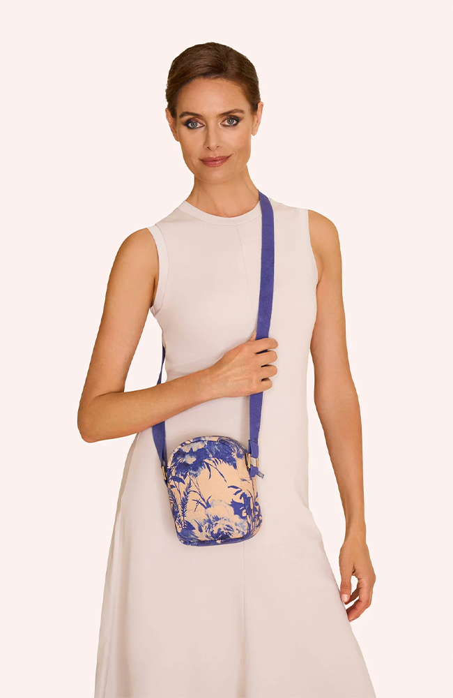 Canvas Out and About Bag - China Blue Blooms