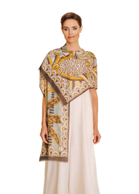 Cotton Scarf - Patterned Palms