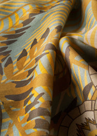 Cotton Scarf - Patterned Palms