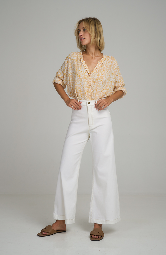 Daylesford Cotton Pant - Vanilla