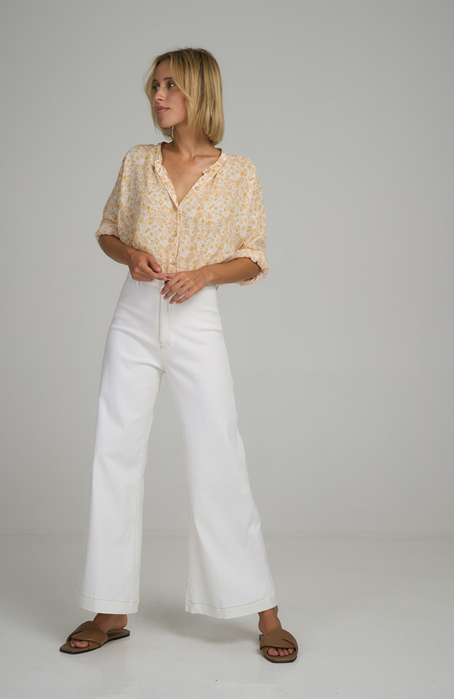 Daylesford Cotton Pant - Vanilla