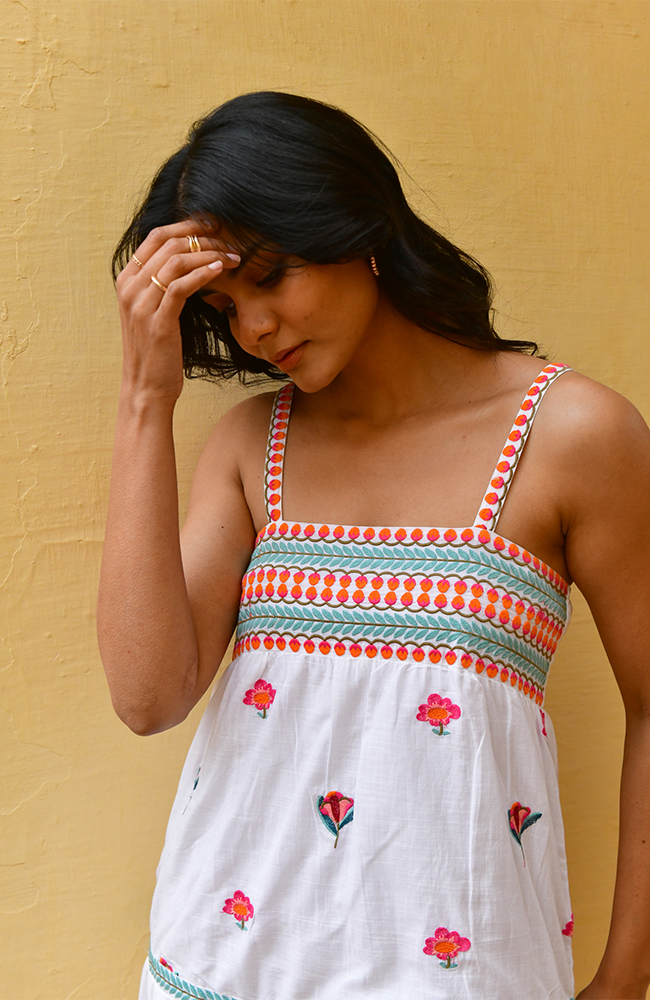 Hummingbird Swing Maxi Dress - Multi