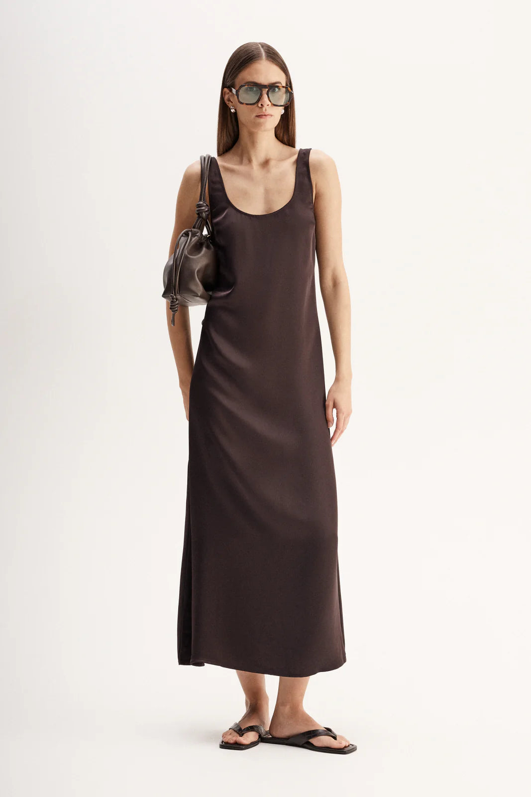 Mina Maxi Dress - Chocolate