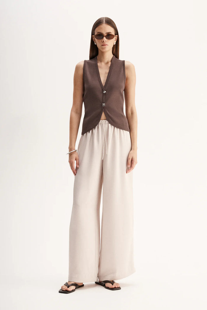 Lana Knit Vest - Chocolate