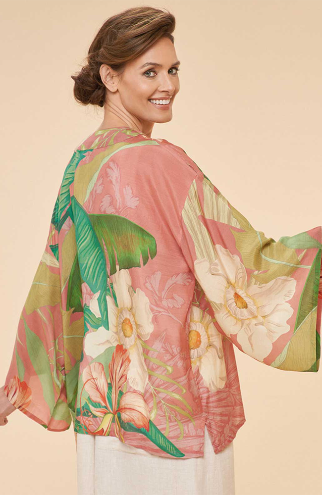 Kimono Jacket - Delicate Tropical, Candy