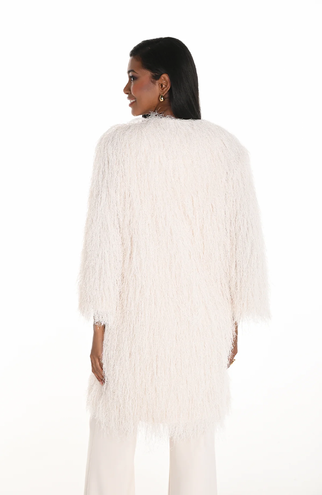 Knit Long Jacket - Vanilla