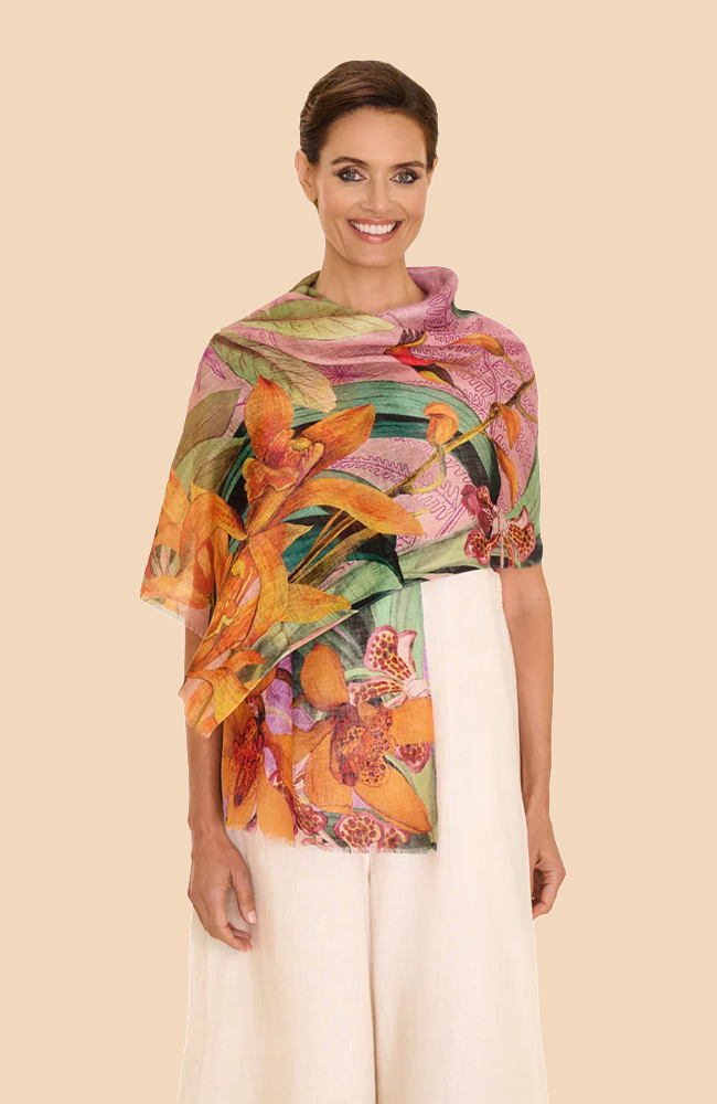 Botany Bliss Scarf - Lavender