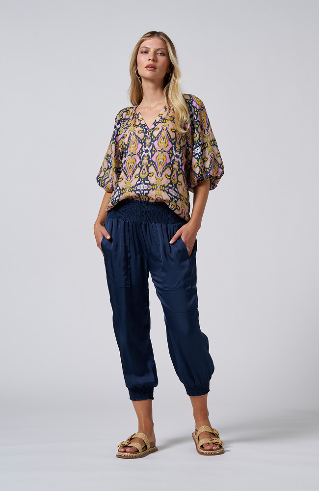Mira Blouse - Indigo