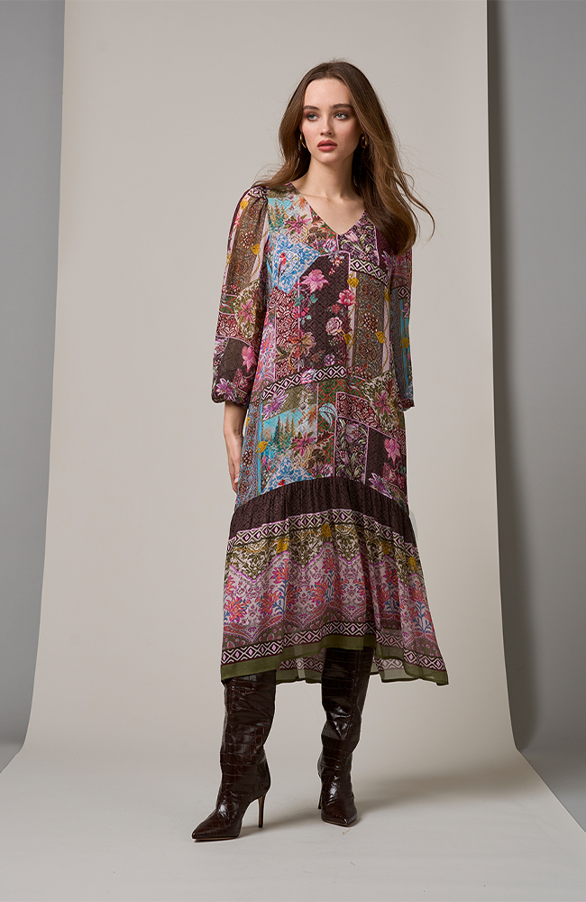 Countess Dress - Port Multi