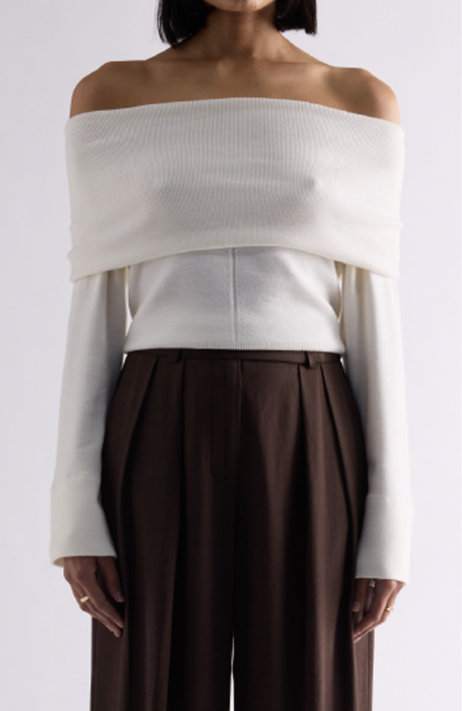 Alexa Knit Top - Ivory