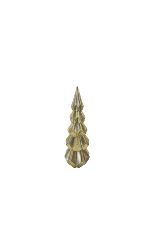 Resin Gold Origami Xmas Tree - Large