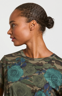 Lolly Tee - Camo/Rose