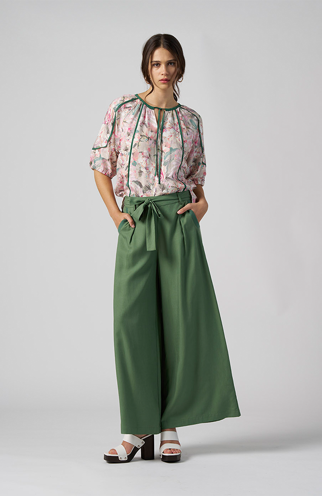 Petals Please Blouse - Sage Multi