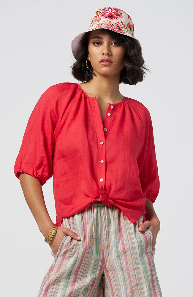 Colourwheel Blouse - Red