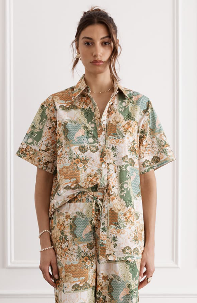 Mosaic Bianca Cuban Shirt - Multi