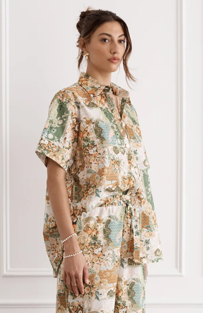 Mosaic Bianca Cuban Shirt - Multi